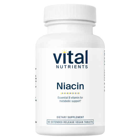 Vital Nutrients Niacin 500mg 90 Tablets