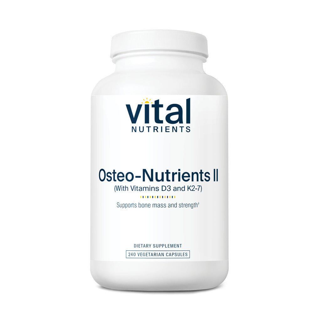 Vital Nutrients Osteo-Nutrients II (with Vitamin D3 and K2-7) 240vc