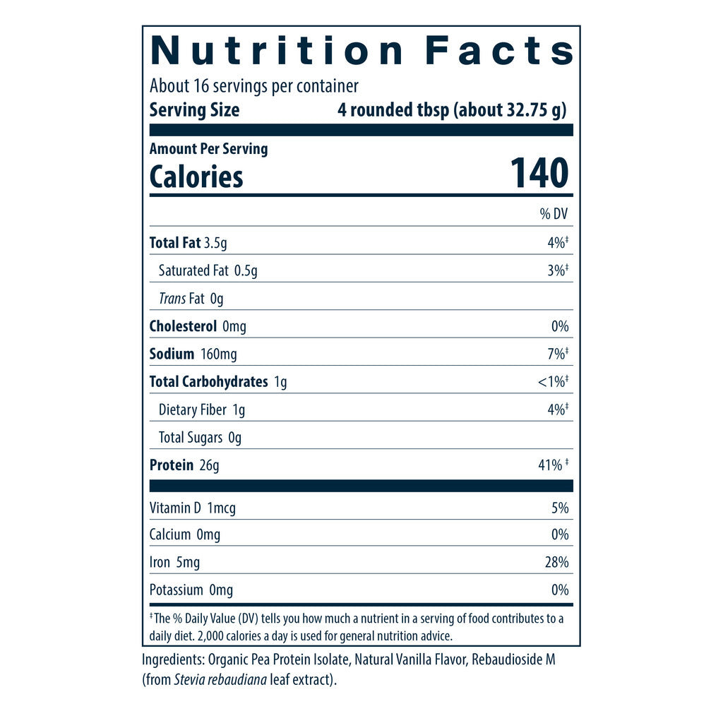 Vital Nutrients ProVeg - Organic Pea Protein 524g