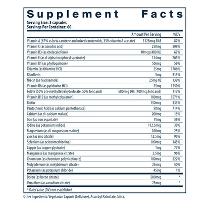 Vital Nutrients PreNatal Multi-Nutrients 180vc
