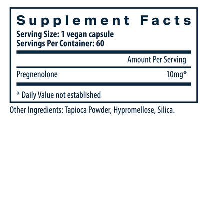 Vital Nutrients Pregnenolone 10mg 60vc