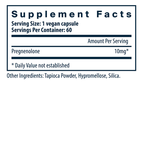 Vital Nutrients Pregnenolone 10mg 60vc
