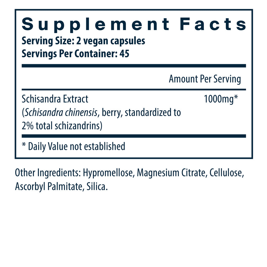 Vital Nutrients Schisandra Extract 1000mg 90vc