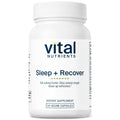 Vital Nutrients Sleep + Recover dietary supplement bottle on a white background