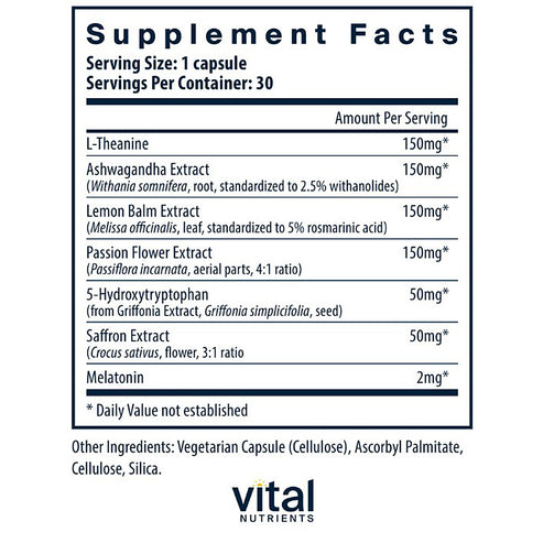 Vital Nutrients Sleep + Recover 30 capsules