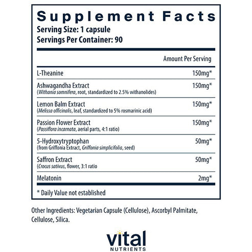 Vital Nutrients Sleep + Recover 90 capsules