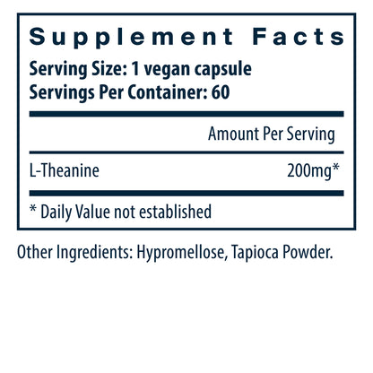 Vital Nutrients L-Theanine 60vc