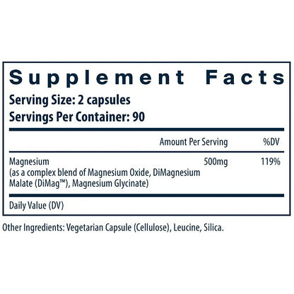 Vital Nutrients Triple Magnesium Complex 180vc