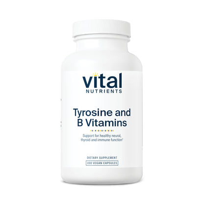 Vital Nutrients Tyrosine and B Vitamins 100vc