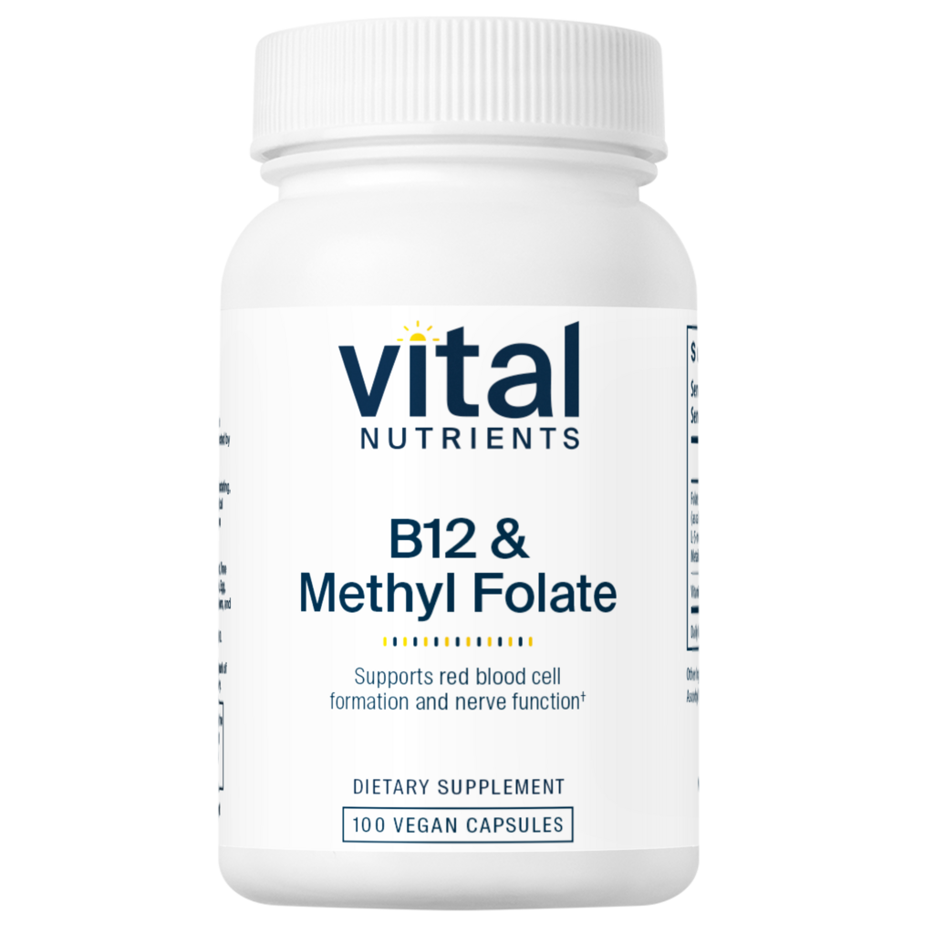 Vital Nutrients B-12 & Methyl Folate 100vc