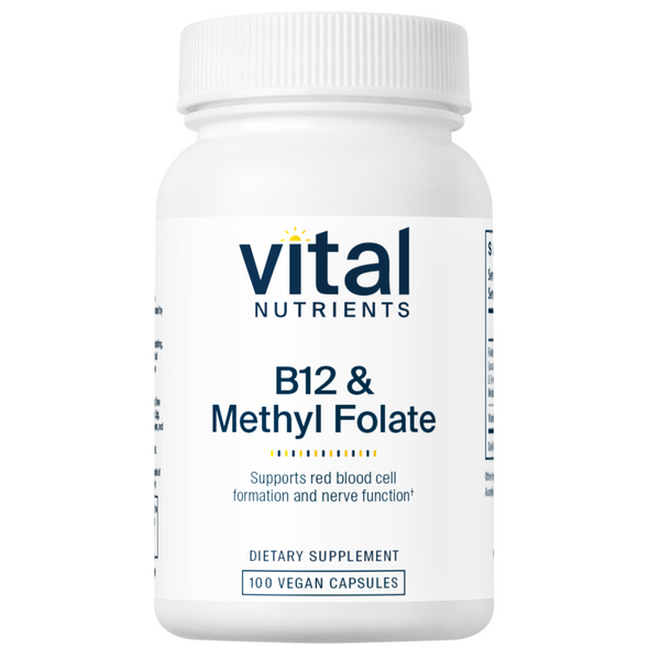 Vital Nutrients B-12 & Methyl Folate 100vc