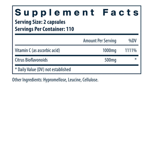 Vital Nutrients Vitamin C with Bioflavonoids 220c