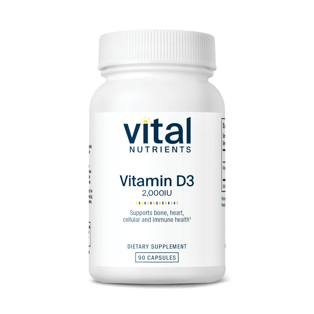 Vital Nutrients Vitamin D3 2,000 IU 90c