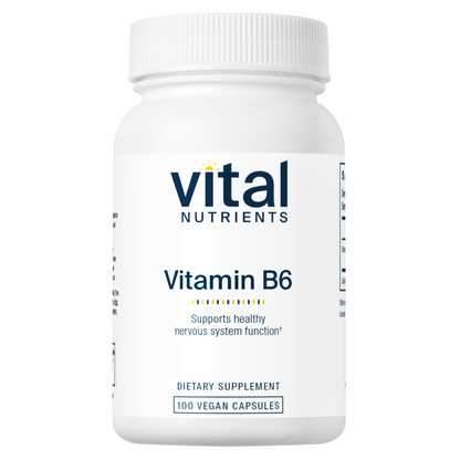 Vital Nutrients Vitamin B6 100mg 100vc