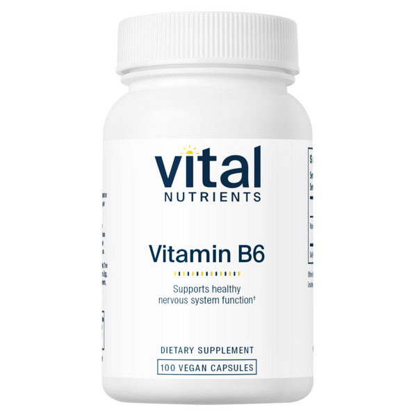 Vital Nutrients Vitamin B6 100mg 100vc
