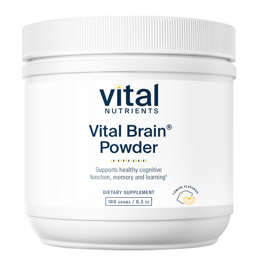 Vital Nutrients Vital Brain Powder 6.3 oz. Lemon Flavored
