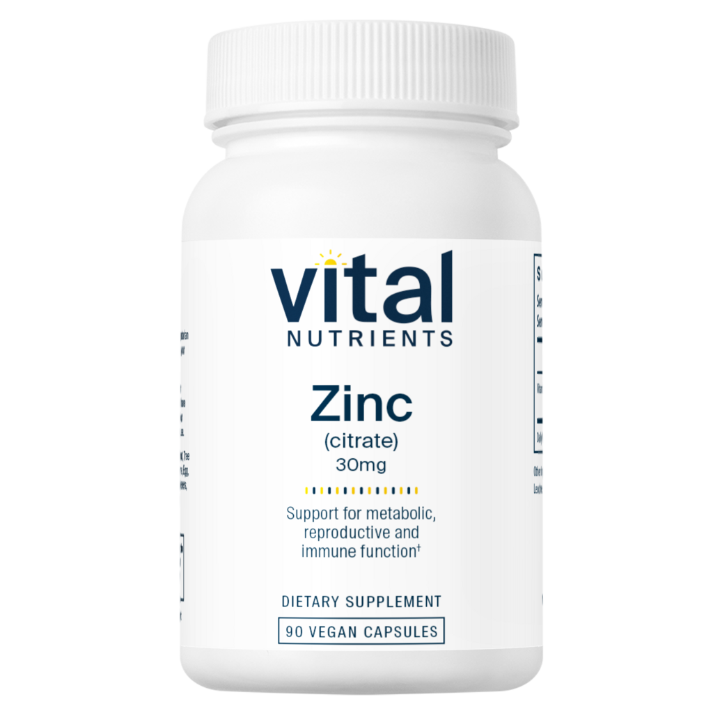 Vital Nutrients Zinc (citrate) 30mg 90vc