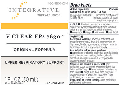 Integrative Therapeutics V Clear Eps 7630 Original 1 fl oz