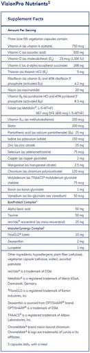 Pure Encapsulations VisionPro Nutrients 90c