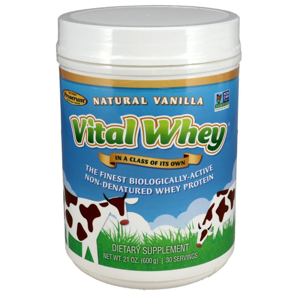 Well Wisdom Vital Whey Natural Vanilla 21 oz (600 Grams)