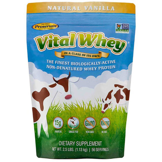 Well Wisdom Vital Whey Natural Vanilla 2.5lbs (1130 Grams)
