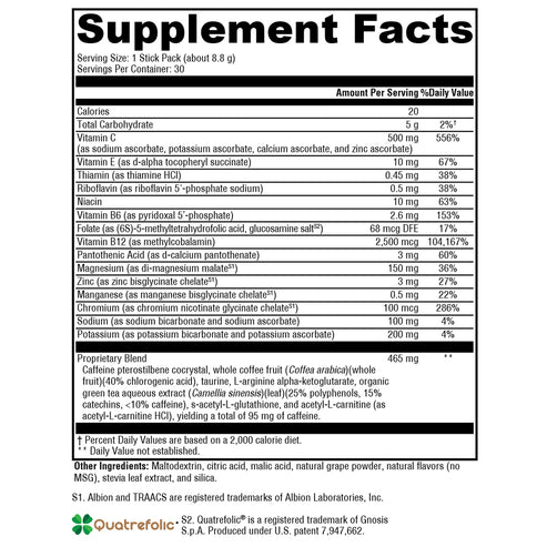 Xymogen ATP Ignite Mixed Berry 30 Sticks