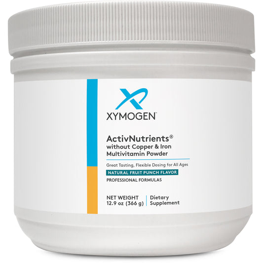 Xymogen ActivNutrients without Copper & Iron Multivitamin Powder Fruit Punch 60 servings