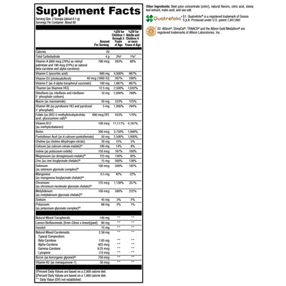 Xymogen ActivNutrients without Copper & Iron Multivitamin Powder Fruit Punch 60 servings