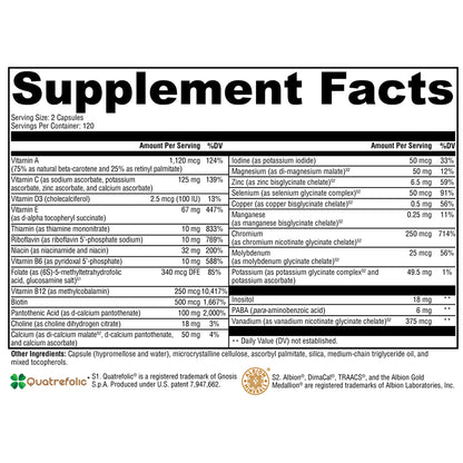 Xymogen ActivNutrients without Iron 240c