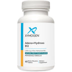 Xymogen Adeno+Hydroxo B12 dietary supplement bottle on a white background