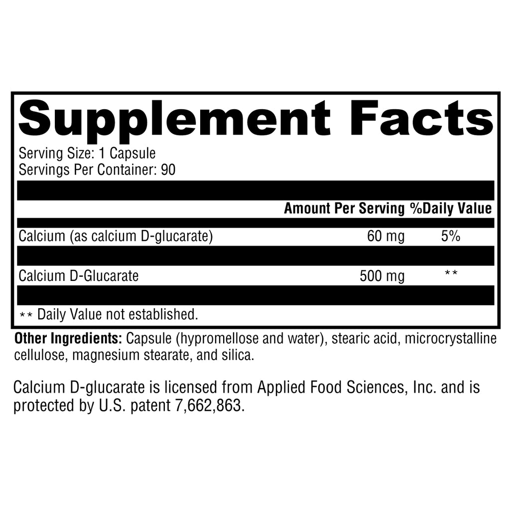 Xymogen Calcium D-Glucarate 90c