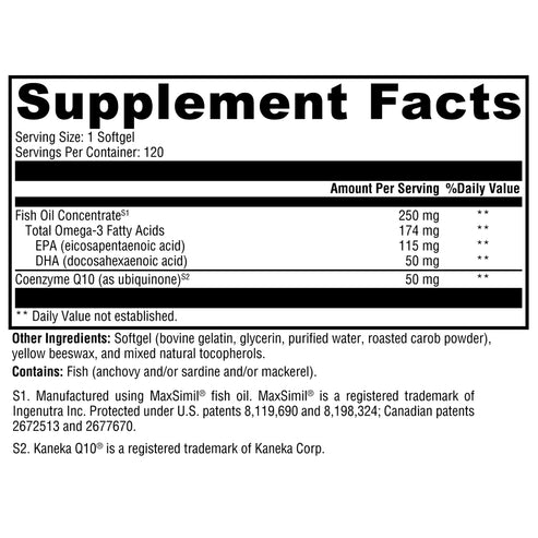 Xymogen CoQmax Omega 50 mg 120sg