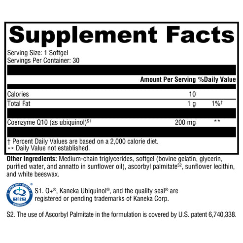 Xymogen CoQmax Ubiquinol 200 mg 30sg