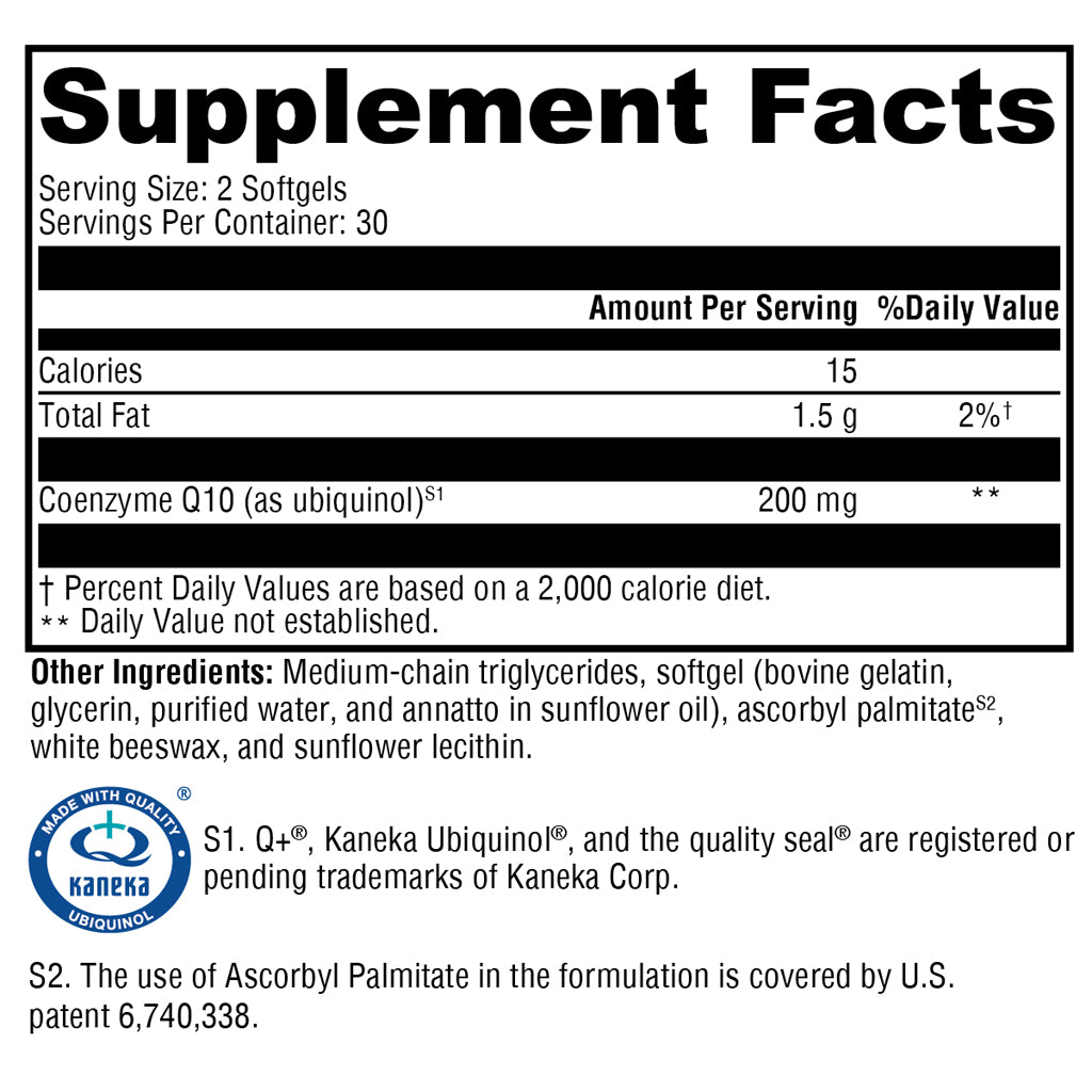 Xymogen CoQmax Ubiquinol 60 sg