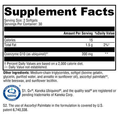 Xymogen CoQmax Ubiquinol 60 sg