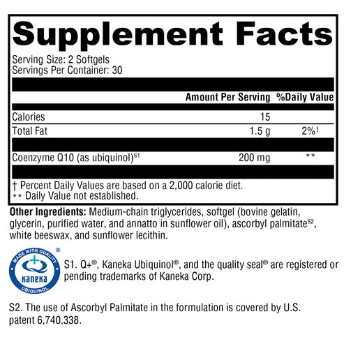 Xymogen CoQmax Ubiquinol 60 sg