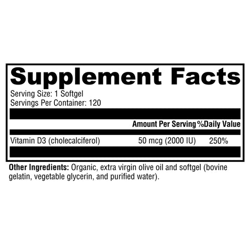 Xymogen D3 2000 120sg