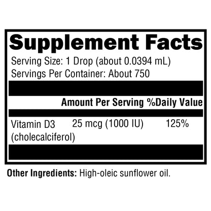 Xymogen D3 Liquid 1 oz.