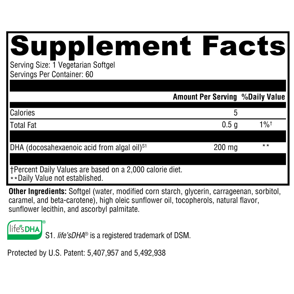 Xymogen DHA from Algae 60sg