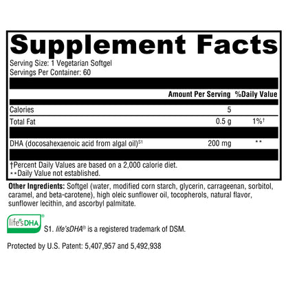 Xymogen DHA from Algae 60sg
