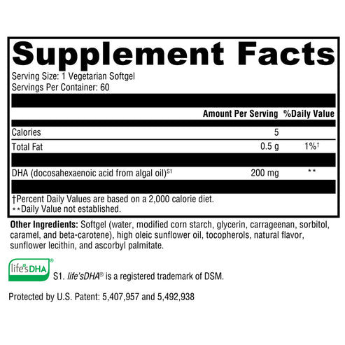 Xymogen DHA from Algae 60sg