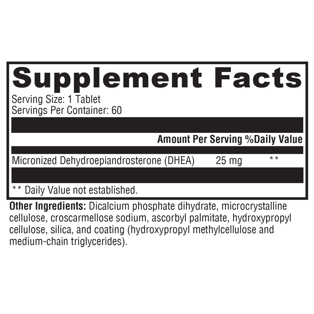 Xymogen DHEA Micronized 25mg 60t