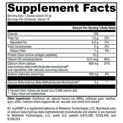 Xymogen FIT Food Lean Collagen Vanilla 12.35 oz.