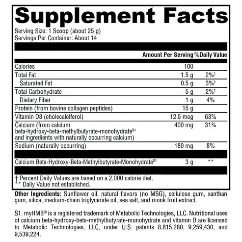 Xymogen FIT Food Lean Collagen Vanilla 12.35 oz.