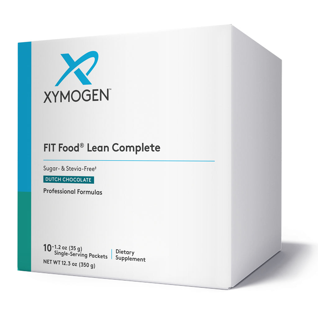 Xymogen FIT Food Lean Complete Dutch Chocolate Sugar & Stevia Free 10 Servings