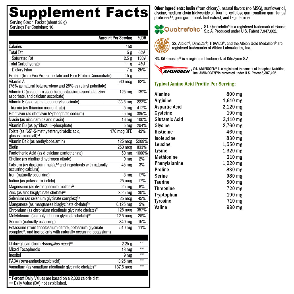 Xymogen FIT Food Lean Complete French Vanilla Sugar & Stevia Free 10 servings