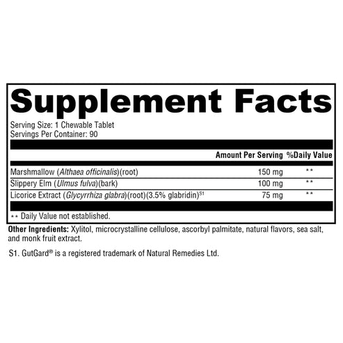 Xymogen GI Soothe Chocolate 90 chewable tabs