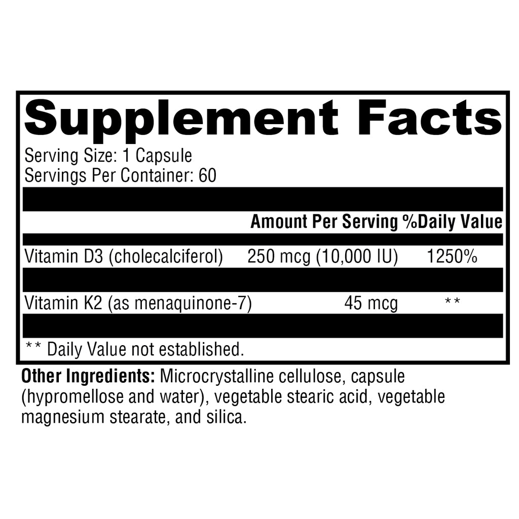 Xymogen K2-D3 10,000 60c