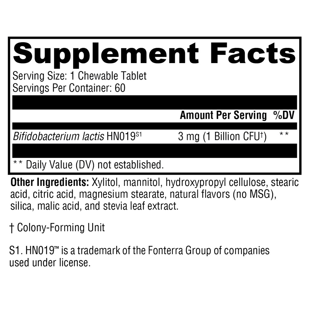 Xymogen ProbioMax Oral 60 chewable tablets mixed berry flavor