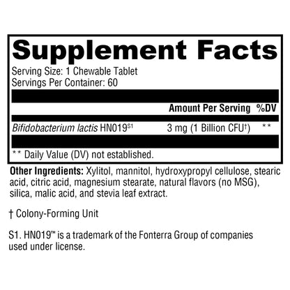 Xymogen ProbioMax Oral 60 chewable tablets mixed berry flavor